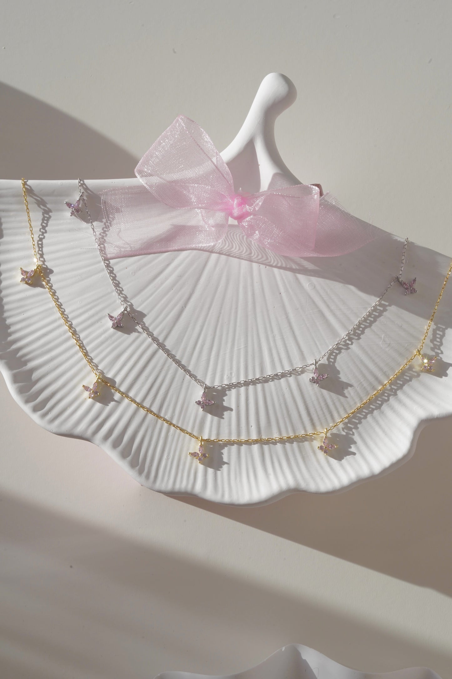 Butterfly Necklace-Ring Set / 925 sterling Silver
