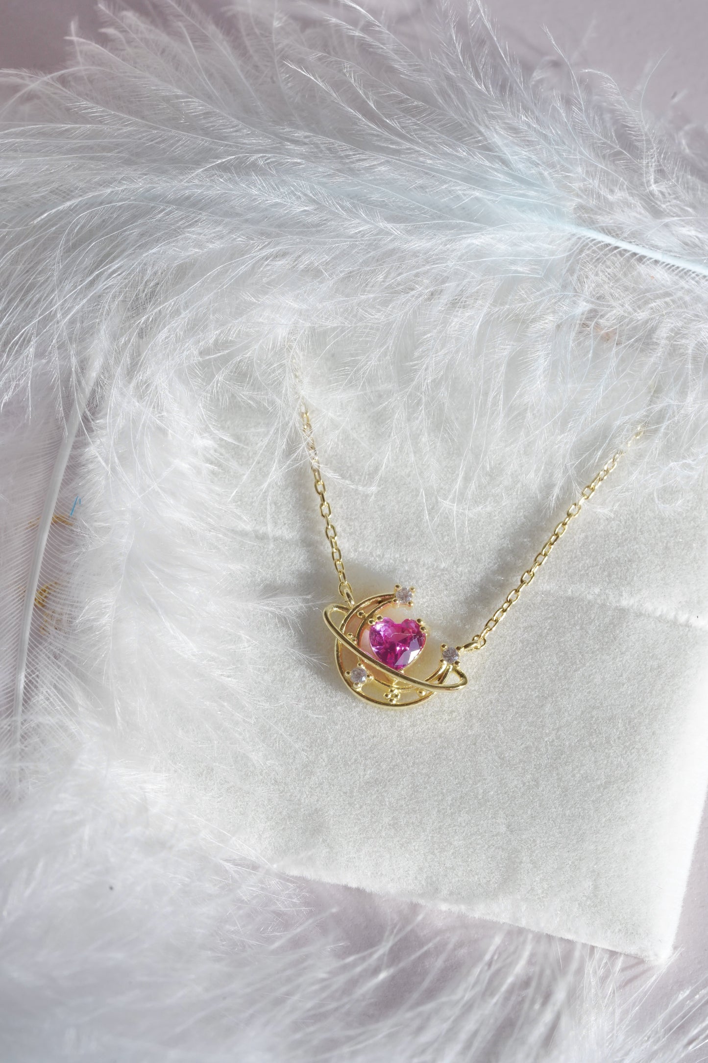 Saturn Necklace - 925 Sterling Silver