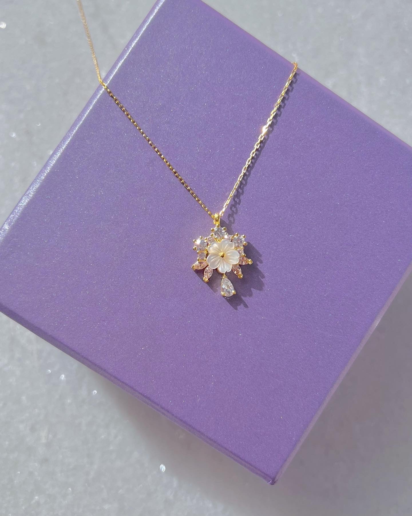 Collar MAGNOLIA-Collar Princesa-Collar Plata de Ley 925K