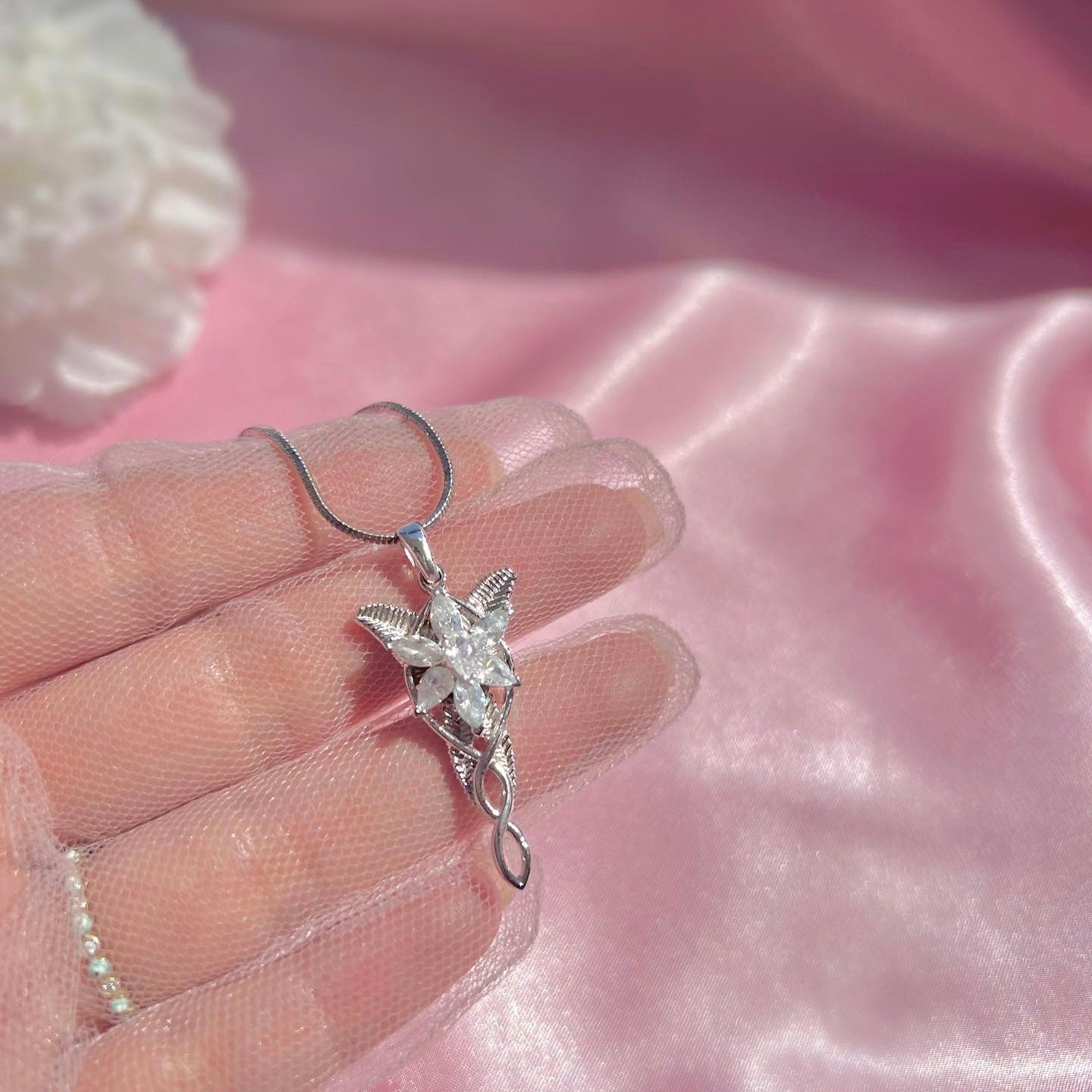 Evenstar Necklace -Lotr Inspired Necklace- Arwen Necklace