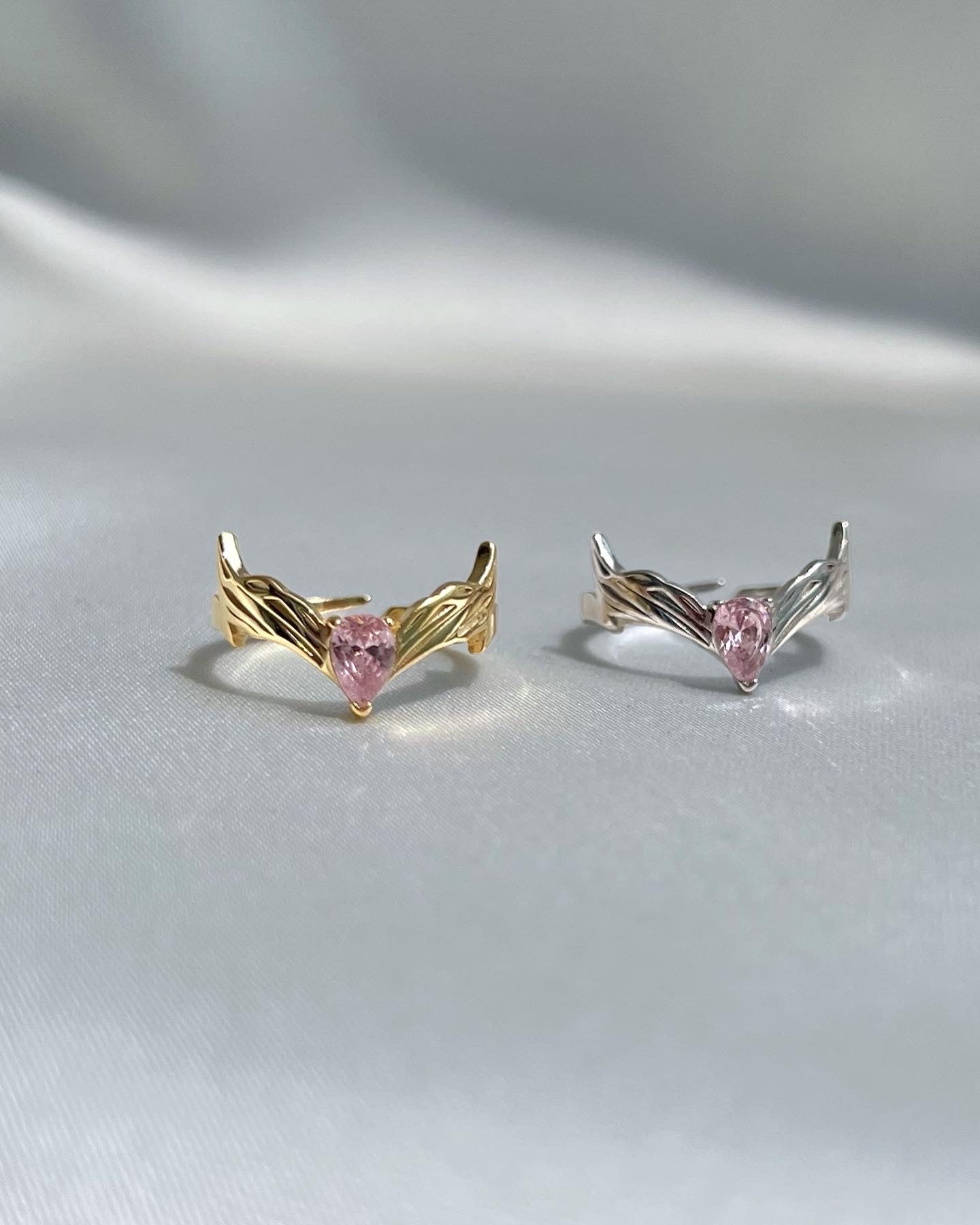 Anillo inspirado en el tocado de bruja escarlata-Anillo de plata de ley 925, Anillo de corona de Wanda-Anillo ajustable de plata de ley 925