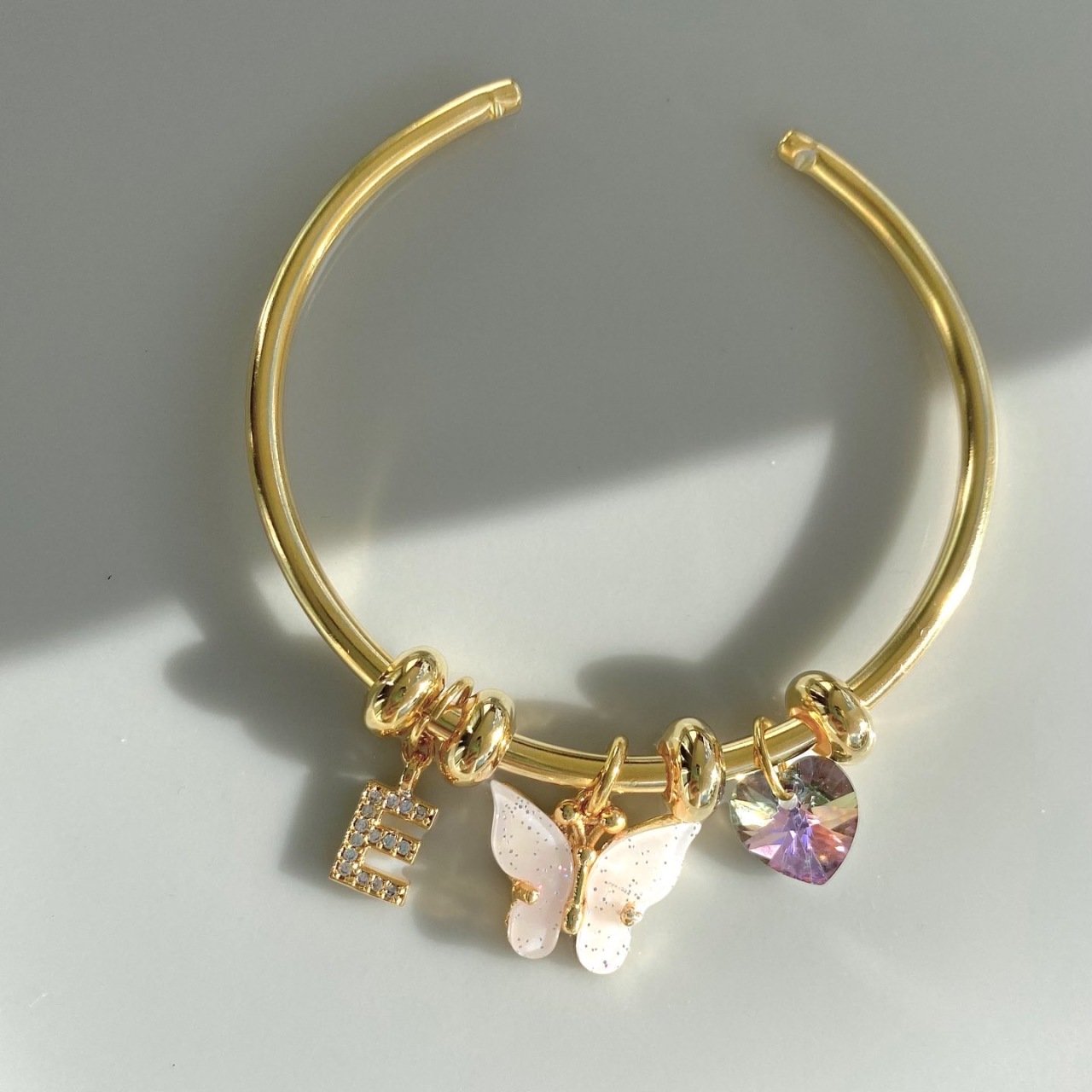 Pulsera de dijes de hadas - Pulsera de dijes de mariposa - Pulsera de dijes personalizada - Pulsera de dijes de mariposas