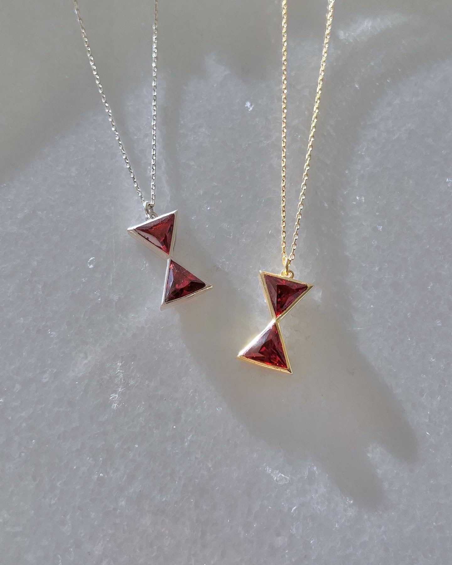 Black Widow Inspired Necklace-Natasha Romanoff Hourglass Version 1 Necklace-925K Sterling Silver Necklace
