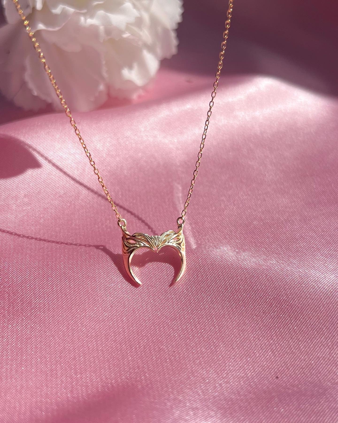 Collar inspirado en el tocado de bruja escarlata -Collar de plata de ley 925K,Collar de corona de Wanda-Versión de plata de ley 925 2