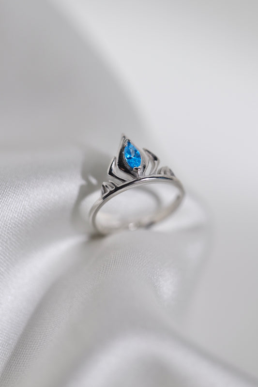 Frozen Elsa Crown Ring Inspired -925 Sterling Silver Ring