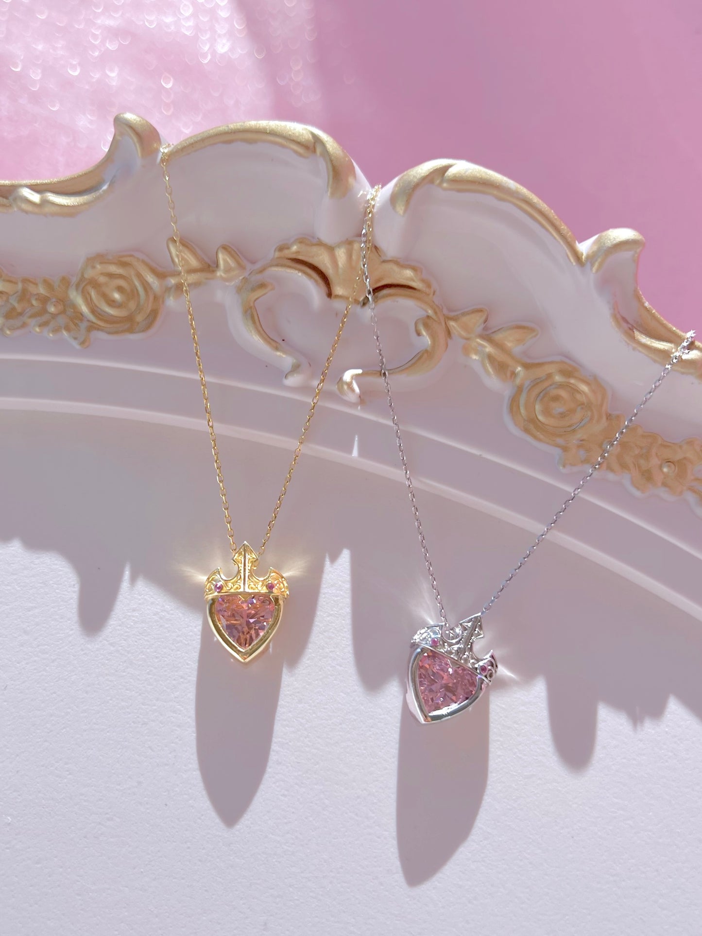 Sleeping Beauty Aurora Crown Necklace , 925 sterling silver Necklace ,Sleeping Beauty Aurora Inspired , Birthday Gift, Valentines Day NECKLACE