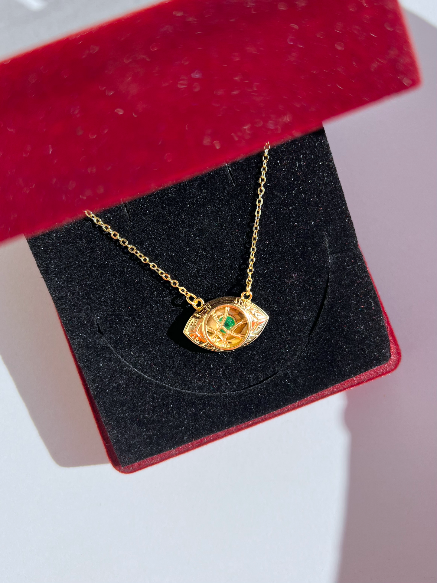 DR Strange Eye of Agamotto Necklace -DR Strange Inspired-Brass