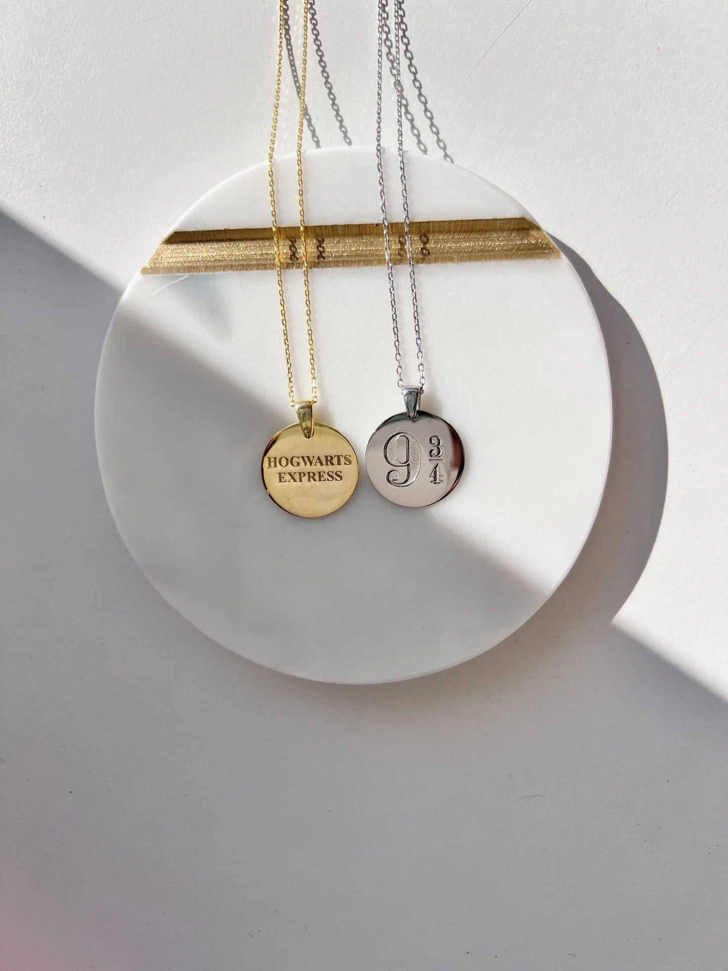 Hogwarts Inspired Double Sided Necklace-925 Sterling Silver Necklace