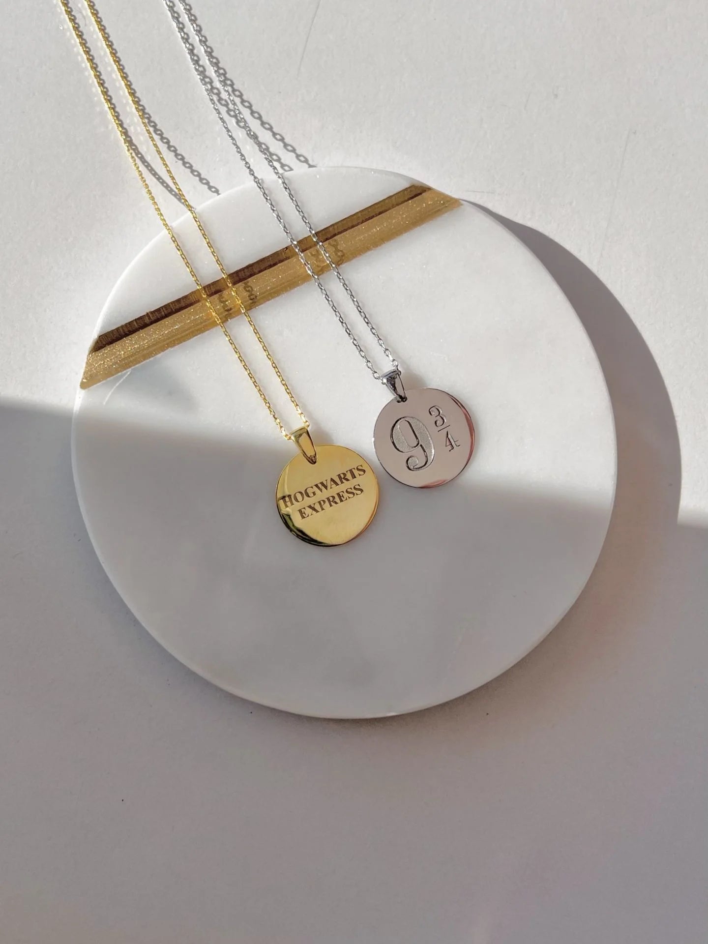 Hogwarts Inspired Double Sided Necklace-925 Sterling Silver Necklace