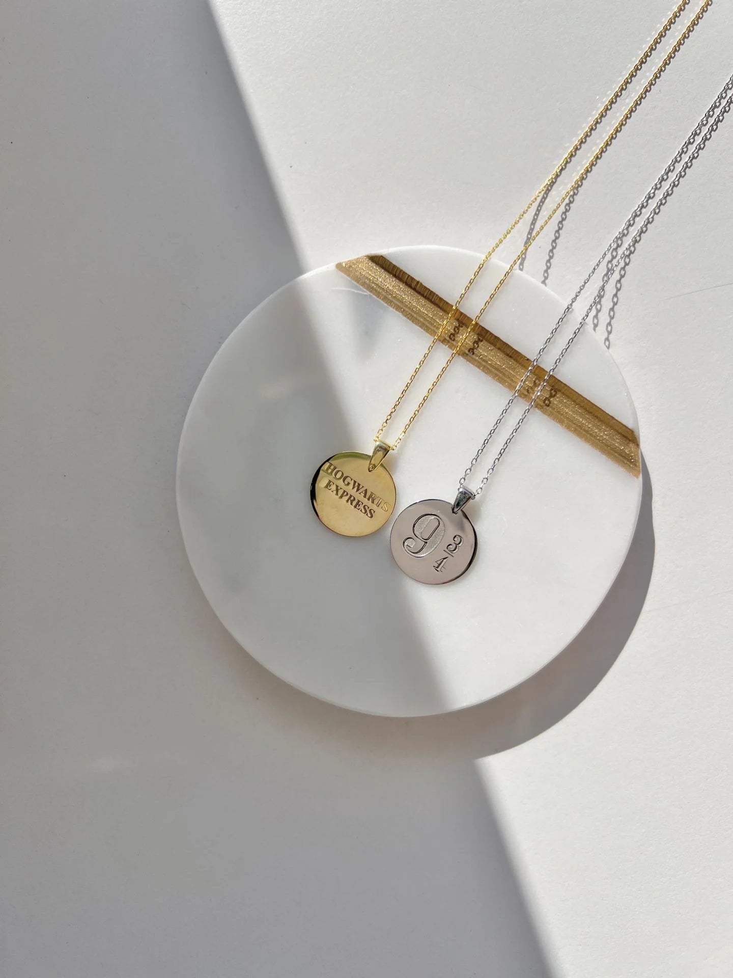 Hogwarts Inspired Double Sided Necklace-925 Sterling Silver Necklace