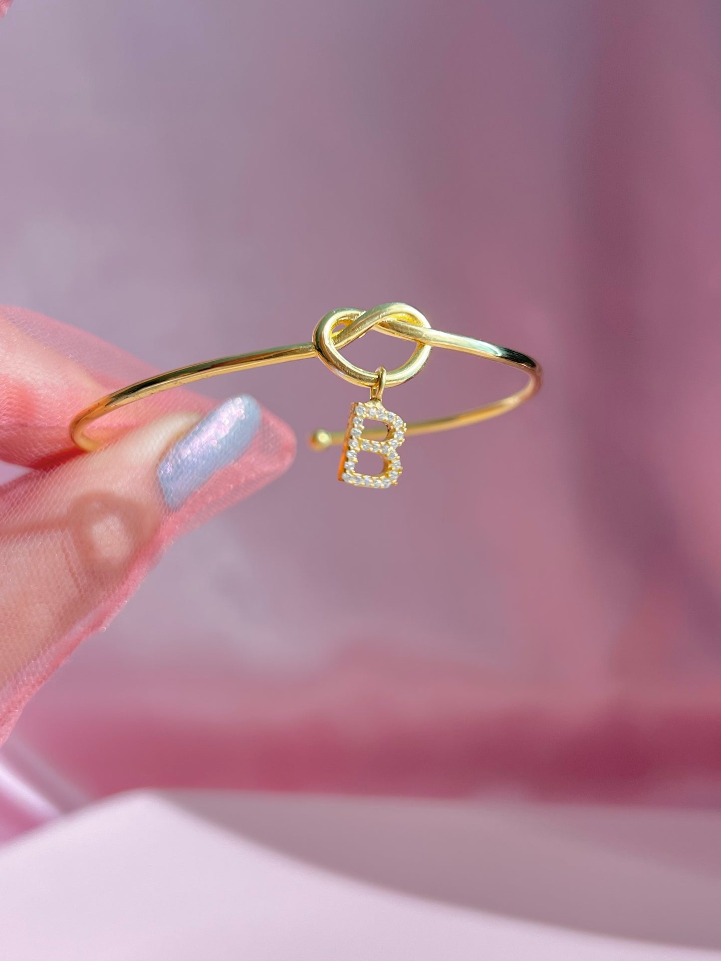 Pulsera de letra, plata de ley 925 - pulsera inicial, pulsera de bucle - pulsera personalizada, pulsera de letra personalizada, pulsera de hermandad, regalo del día de la madre, regalo de Navidad
