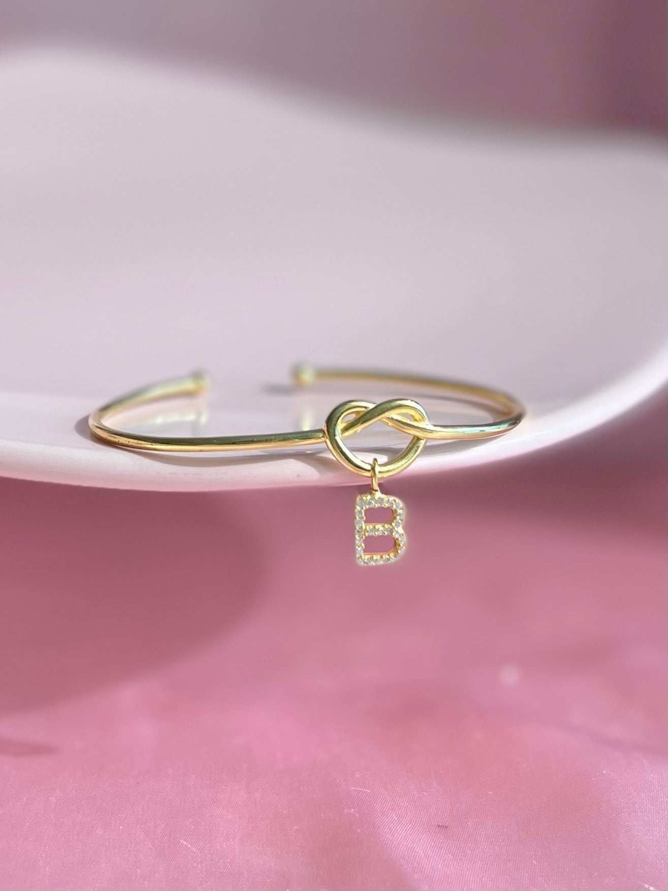 Pulsera de letra, plata de ley 925 - pulsera inicial, pulsera de bucle - pulsera personalizada, pulsera de letra personalizada, pulsera de hermandad, regalo del día de la madre, regalo de Navidad