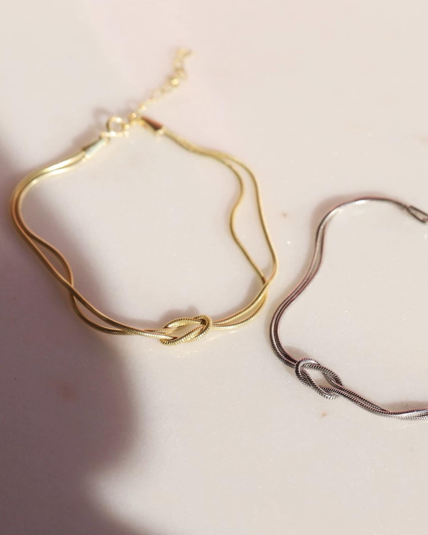 Knot Bracelet -Unisex Bracelet -925k Silver Material