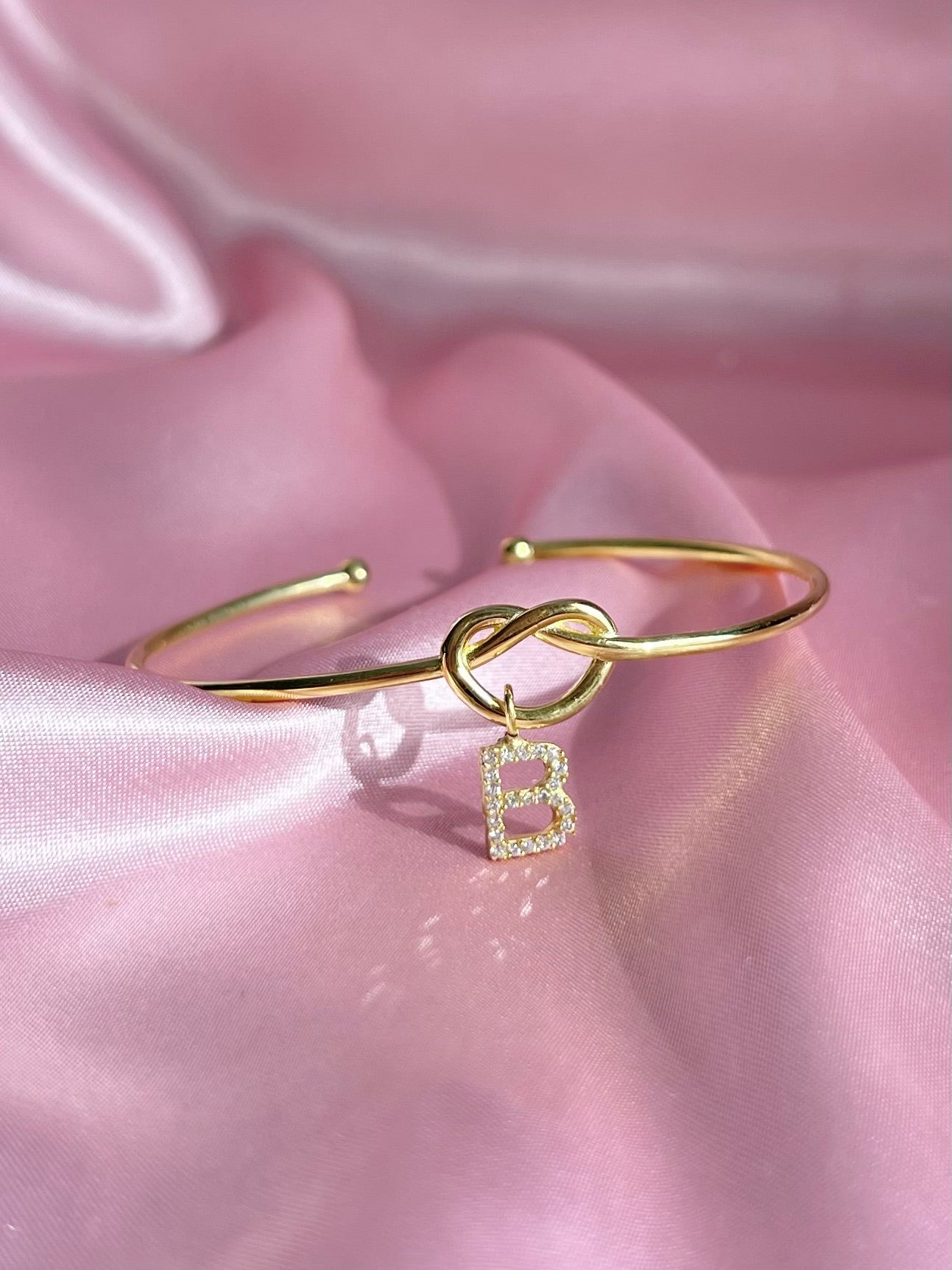 Pulsera de letra, plata de ley 925 - pulsera inicial, pulsera de bucle - pulsera personalizada, pulsera de letra personalizada, pulsera de hermandad, regalo del día de la madre, regalo de Navidad
