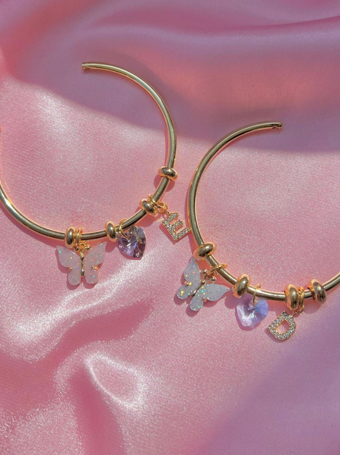 Pulsera de dijes de hadas - Pulsera de dijes de mariposa - Pulsera de dijes personalizada - Pulsera de dijes de mariposas