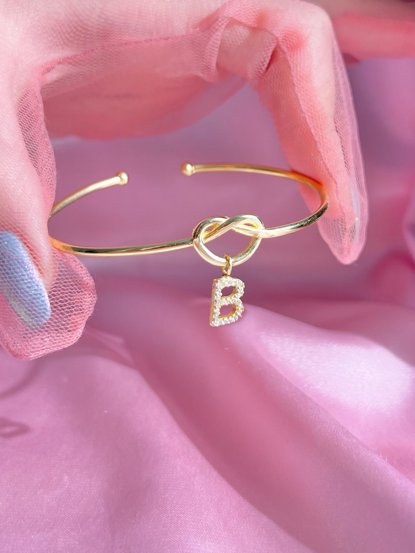 Pulsera de letra, plata de ley 925 - pulsera inicial, pulsera de bucle - pulsera personalizada, pulsera de letra personalizada, pulsera de hermandad, regalo del día de la madre, regalo de Navidad
