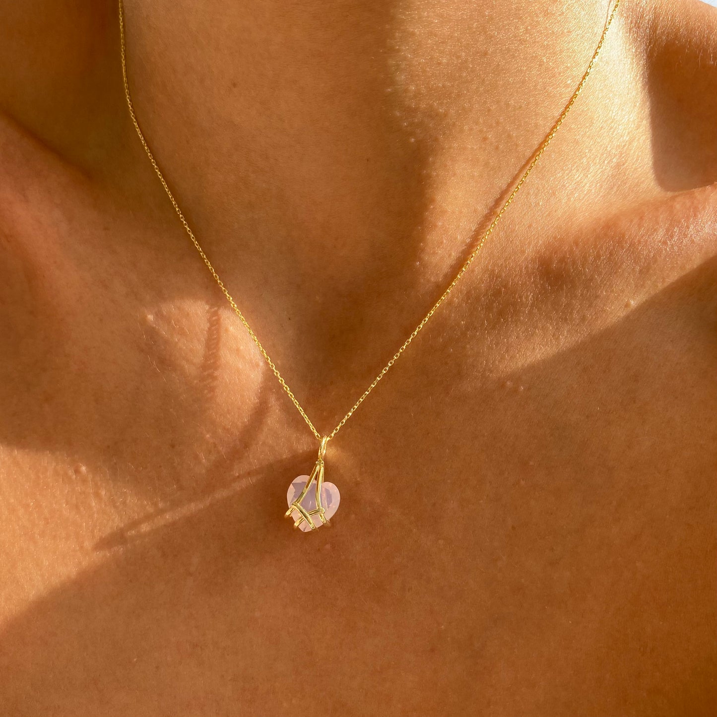 Collar de castillo de diamantes-Collar de plata de ley 925K-Collar de Alexa y Liana