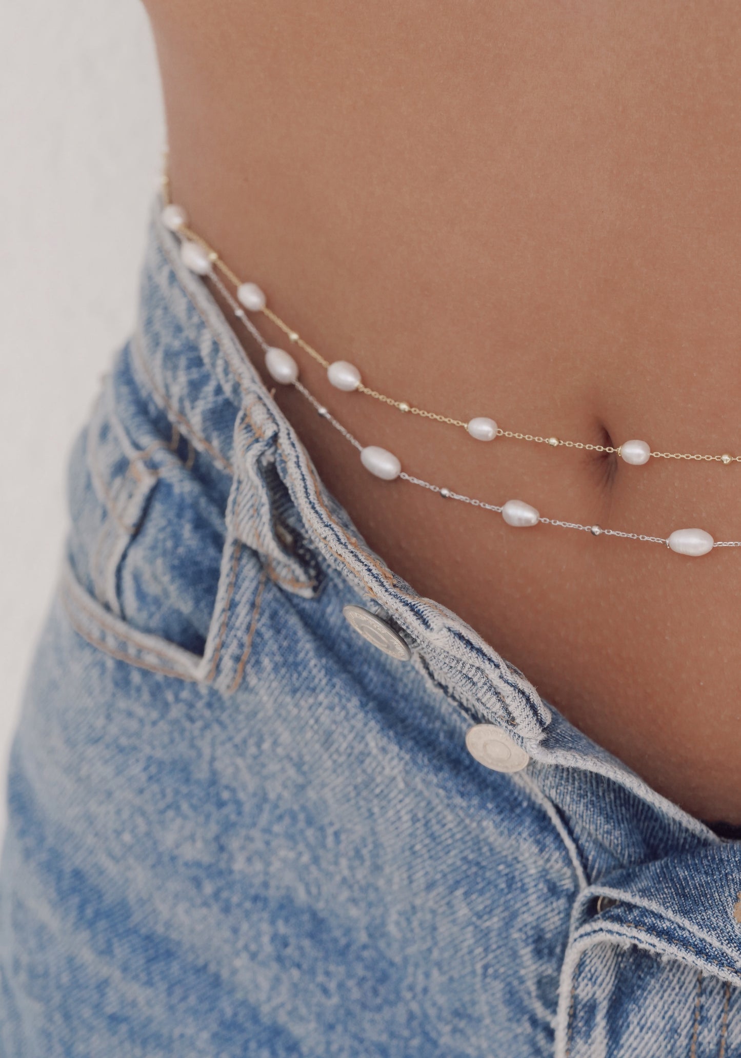 Pearl Waist Chain - 925 Sterling Silver