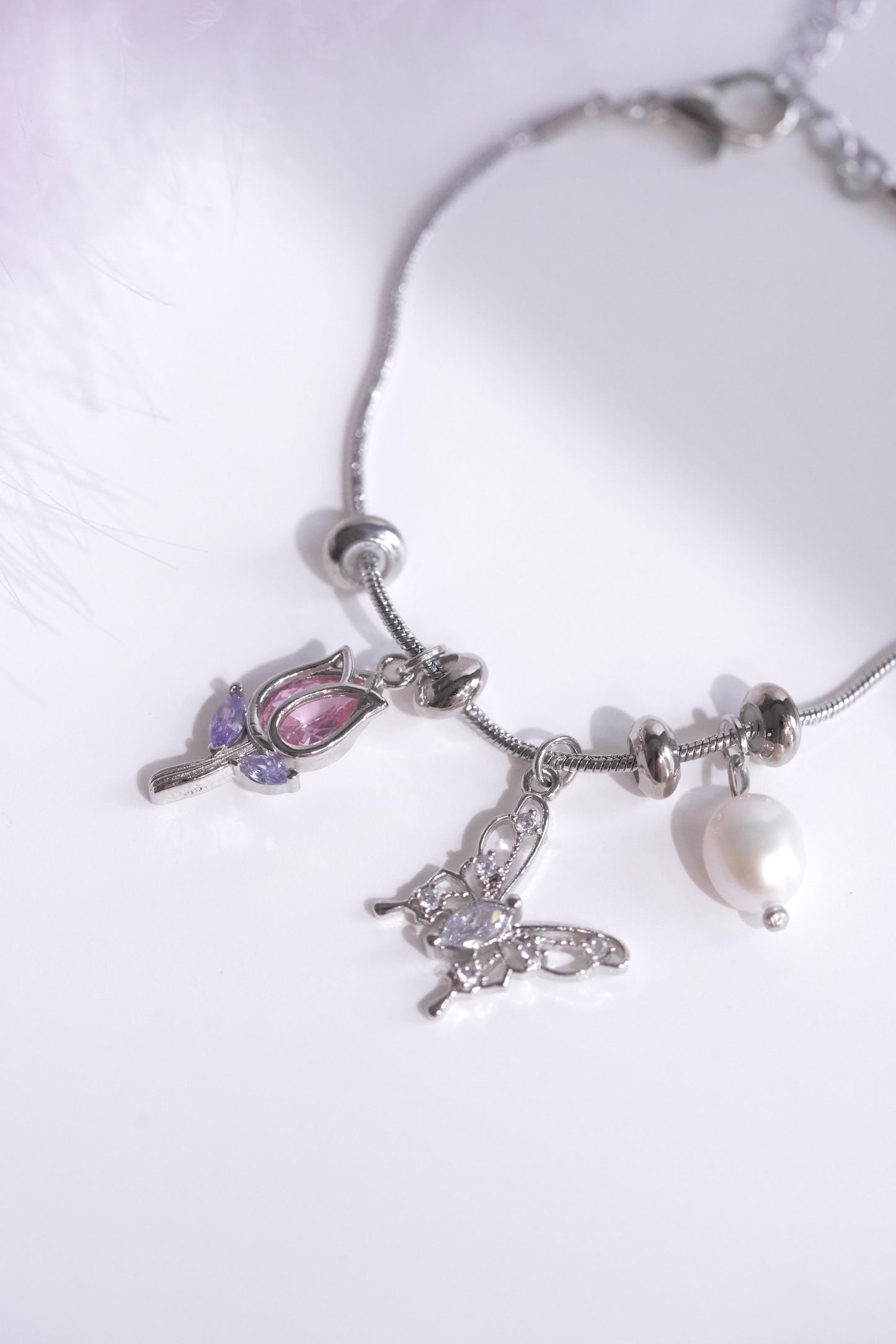 Tulip Charm Bracelet