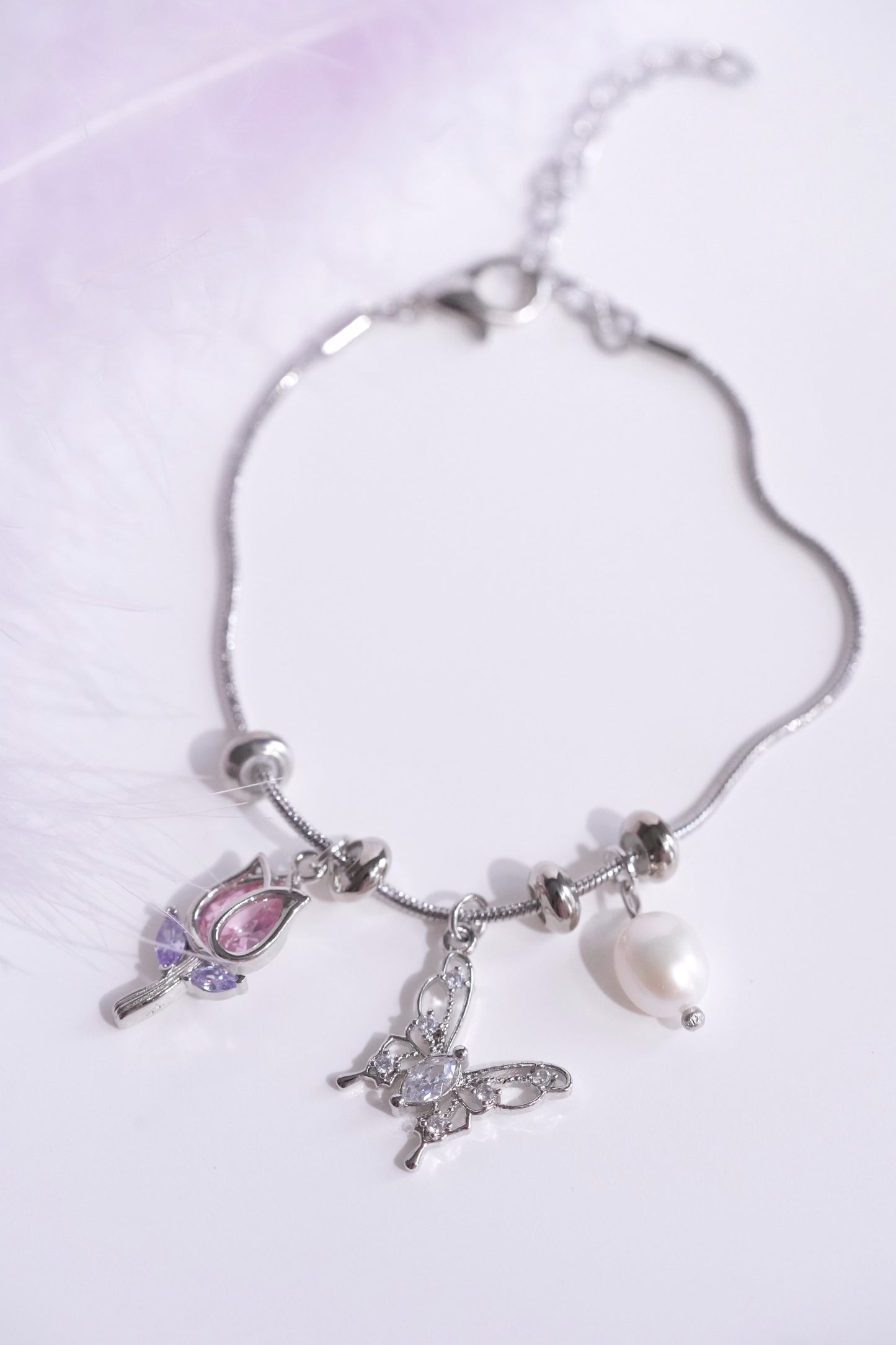 Tulip Charm Bracelet