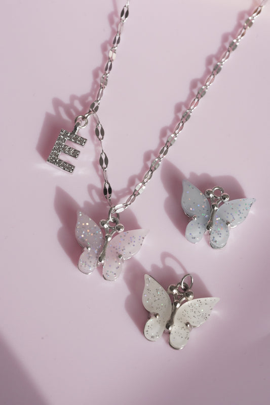 Letter Butterfly Necklace