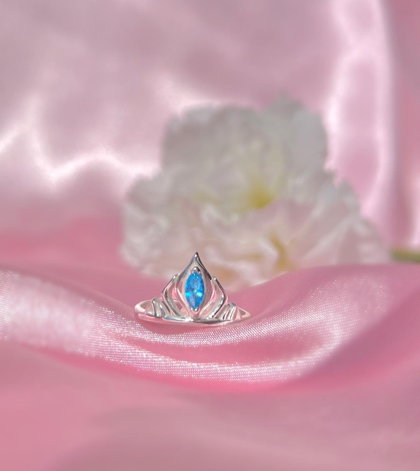 Frozen Elsa Crown Ring Inspired -925 Sterling Silver Ring