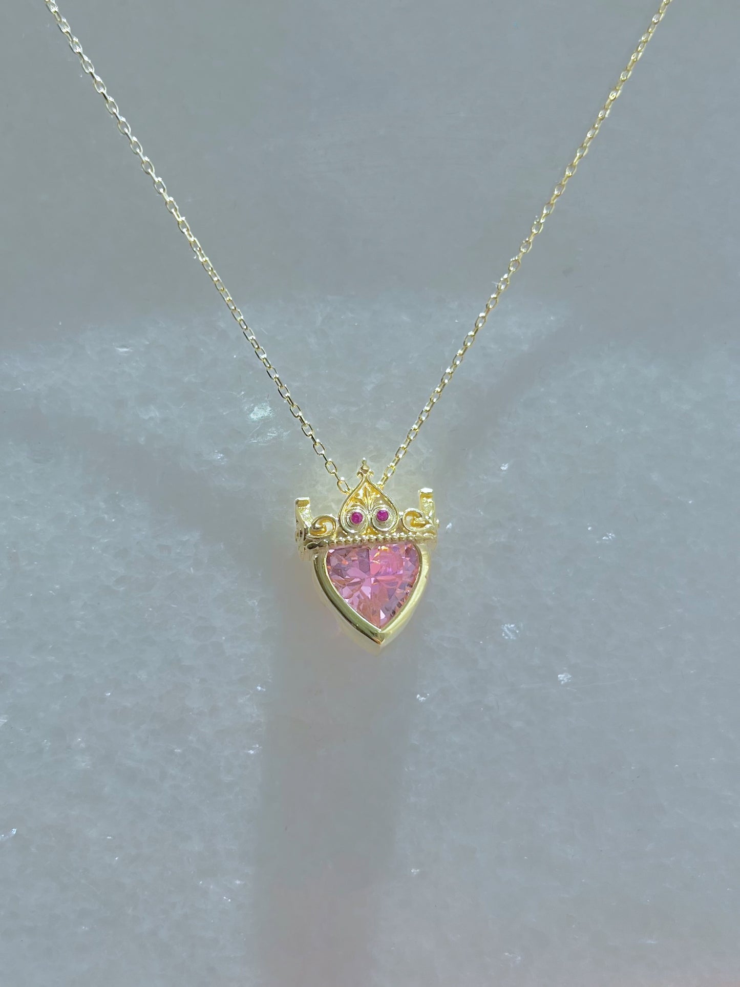 Anneliese's Crown Necklace, Princess and the Pauper, 925 Sterling Silver necklace, Gold or Silver Plated Gift, Crown necklace, Erika and Anneliese-Anneliese's Inspired