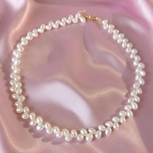 Helen Pearl Choker -Natural Pearl Choker Necklace
