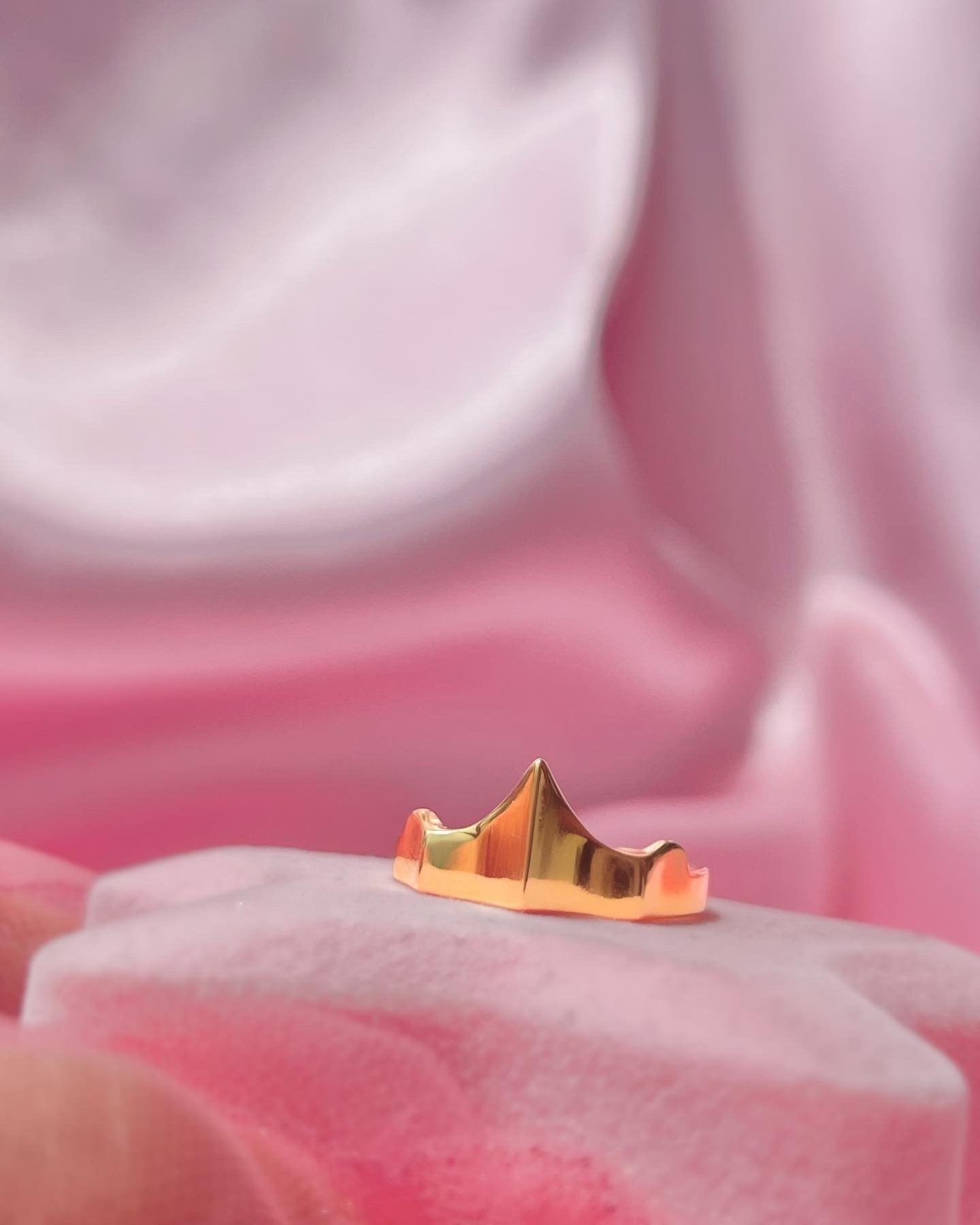 The Little Mermaid Ariel Wedding Crown Ring -925 Sterling Silver Ring